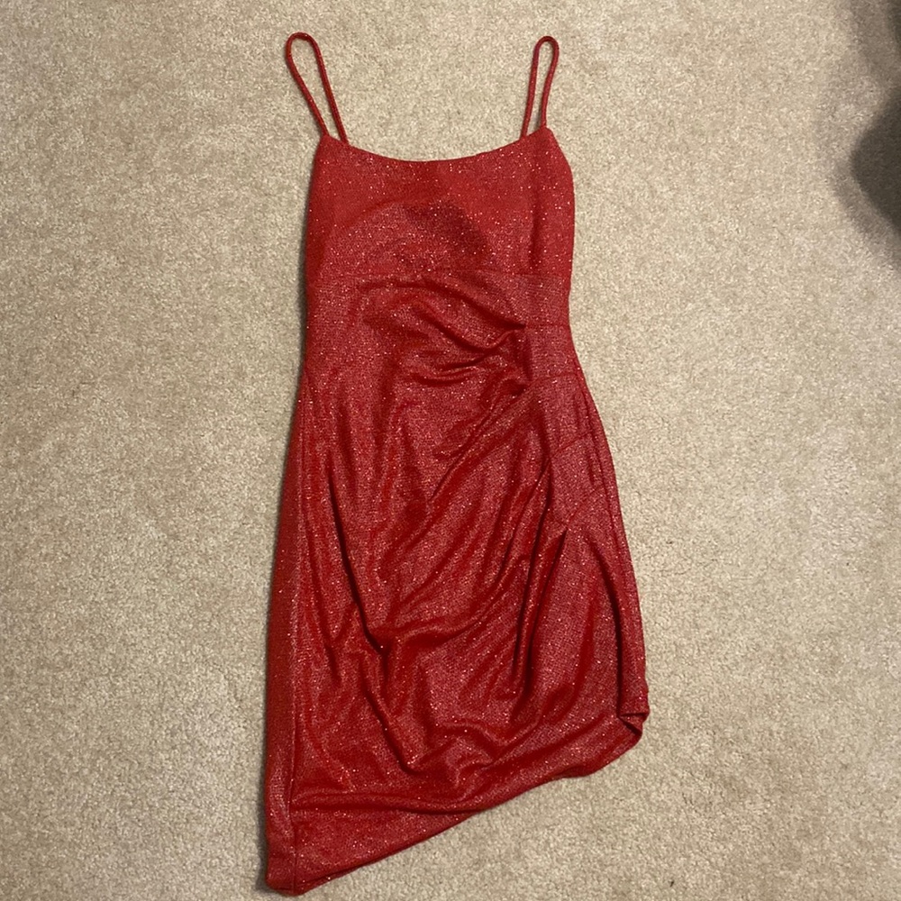 Sparkly red dress